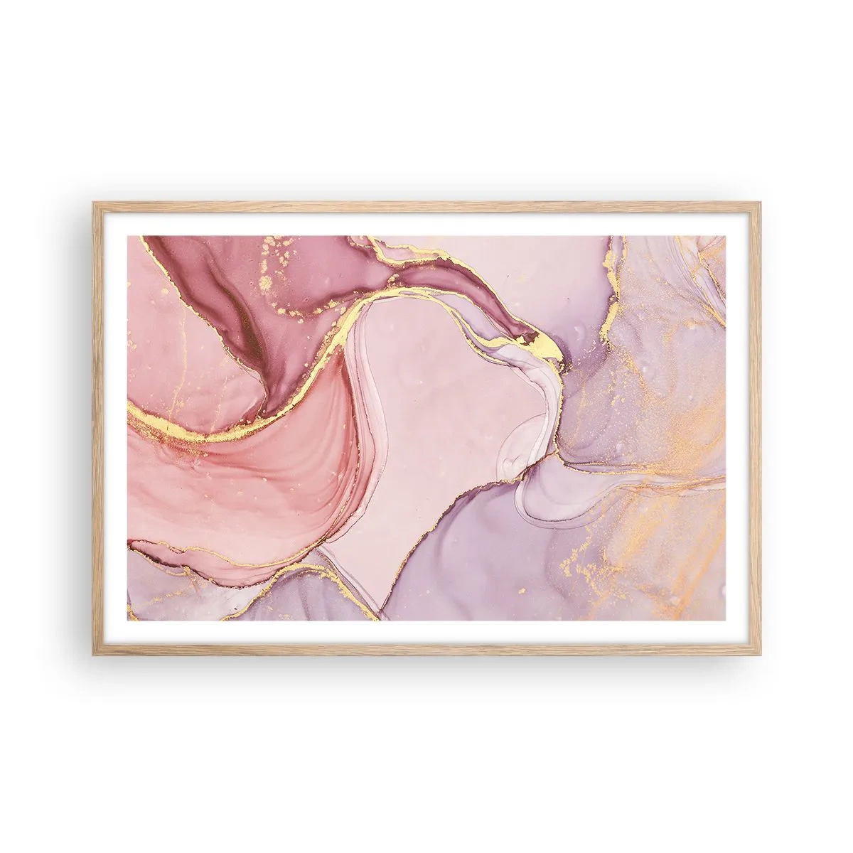 Poszter világos tölgy keretben - A színek simogatása - 91x61 cm