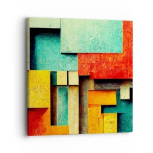 Vászonkép - A derékszögek fesztiválja - 40x40 cm