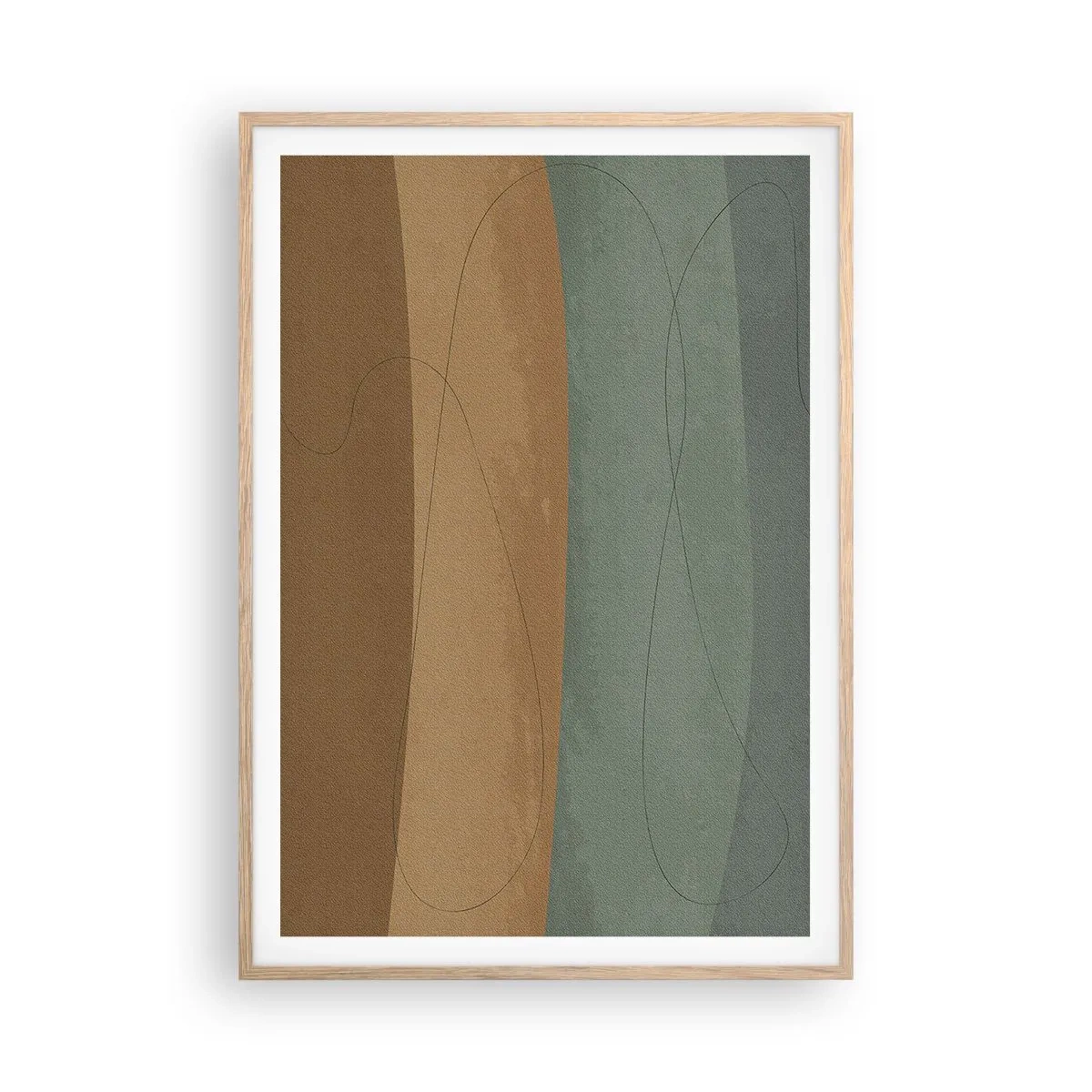 Poszter világos tölgy keretben - Vízszintes kompozíció - 70x100 cm