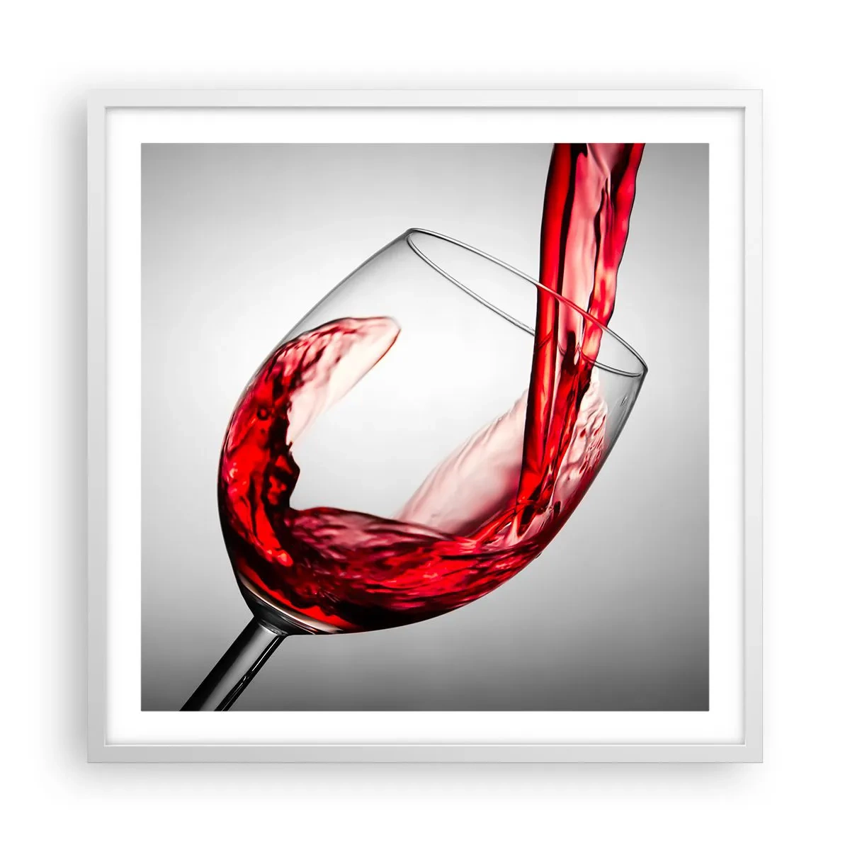 Poszter fekete keretben - Szín - mozgás - hang - 60x60 cm