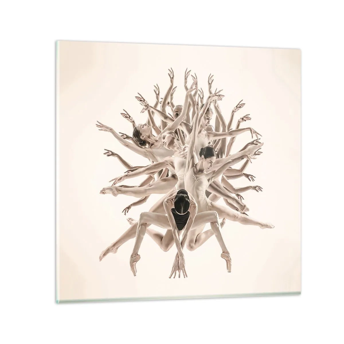 Üveg kép - Virágzás a táncban - 60x60 cm
