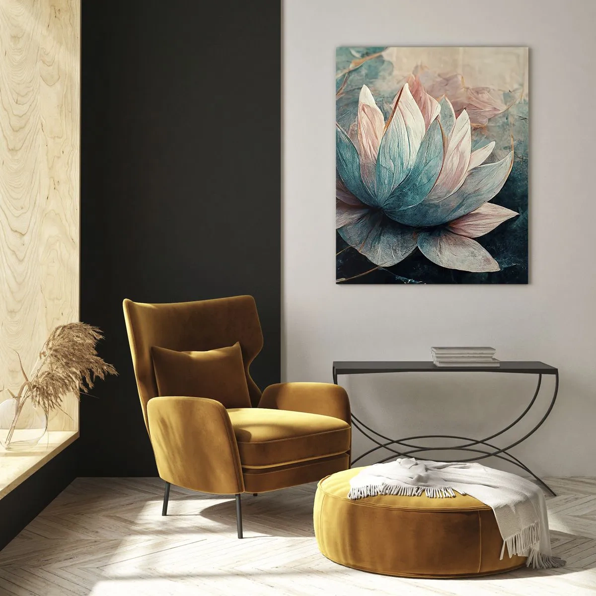 Üveg kép - Tavi csillagok - 50x70 cm