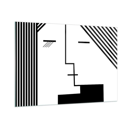 Üveg kép - Egyszerűen egy csók - 100x70 cm