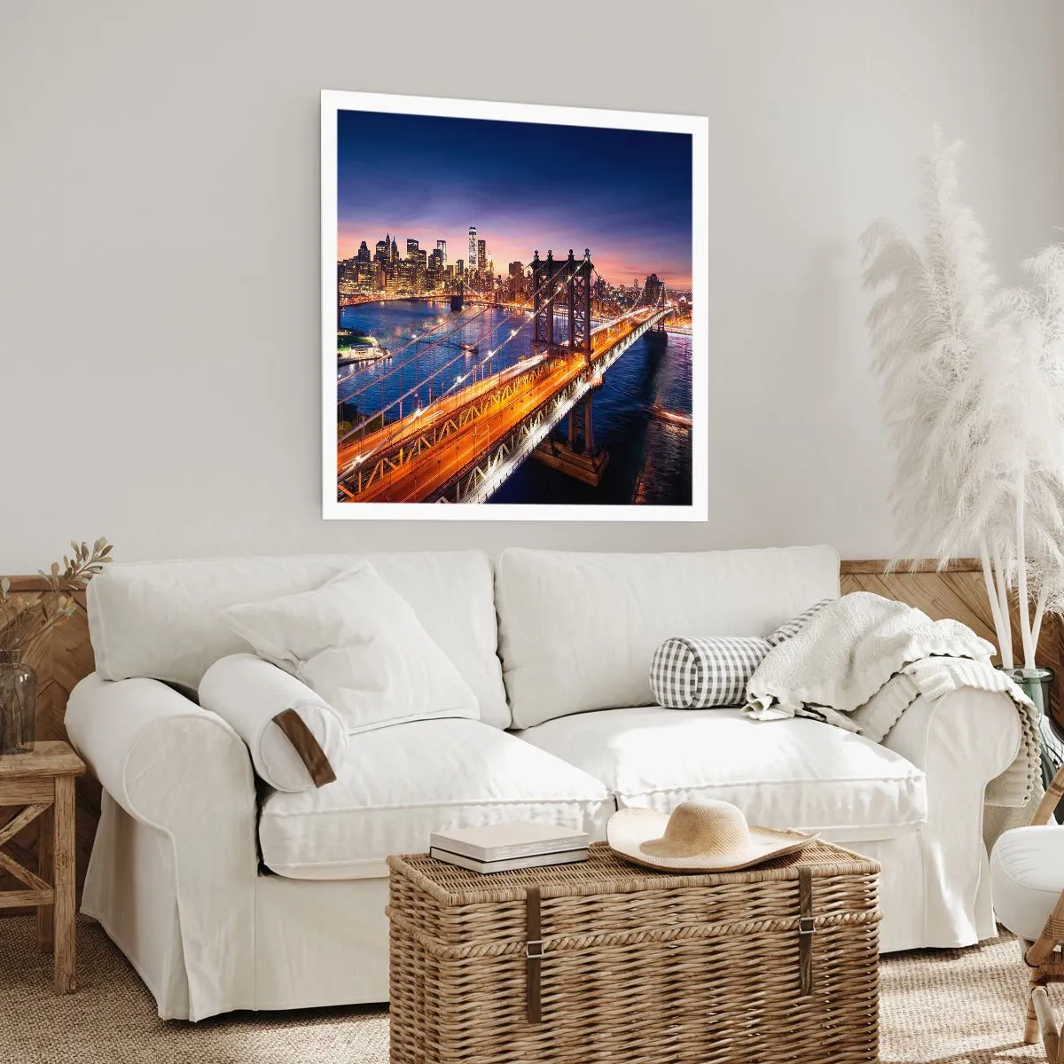 Poszter - Ragyogó híddal a város szívébe - 30x30 cm