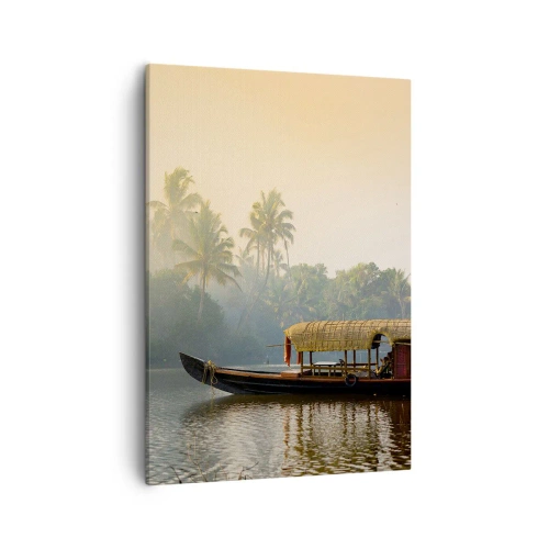 Vászonkép - Ház a folyón - 50x70 cm