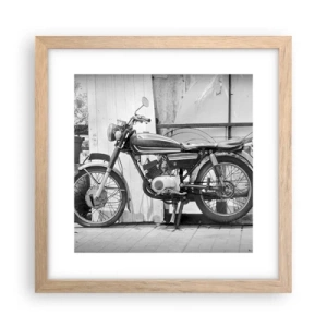 Poszter világos tölgy keretben - Klasszikus mindenek felett - 30x30 cm