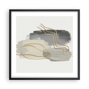 Poszter fehér keretben - Létezés és mozgás - 50x50 cm