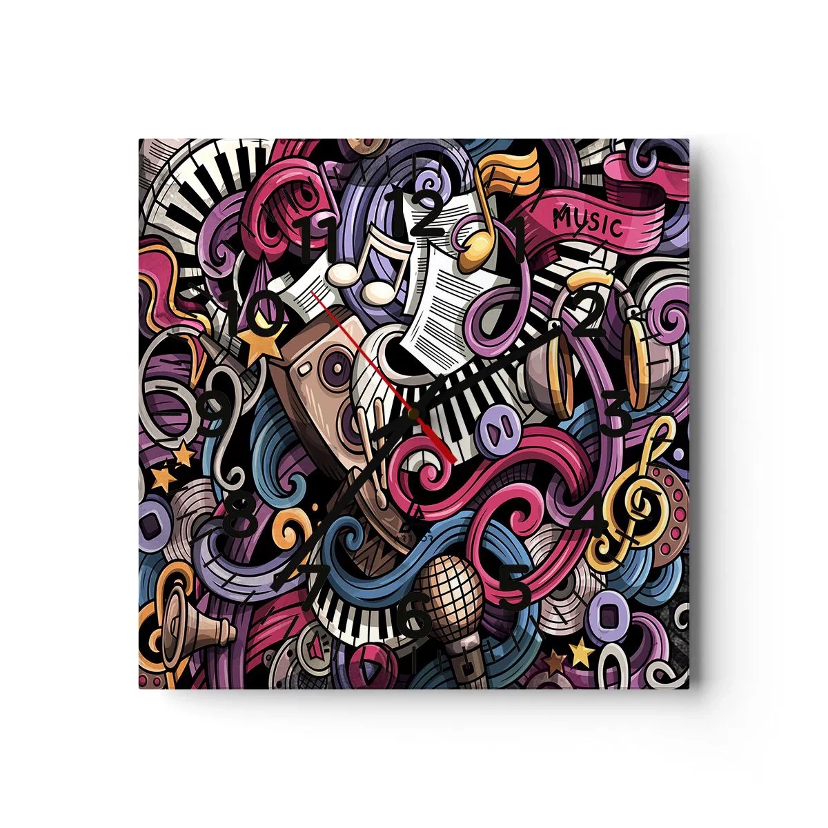 Falióra, Óra - Bonyolult dallam - 40x40 cm