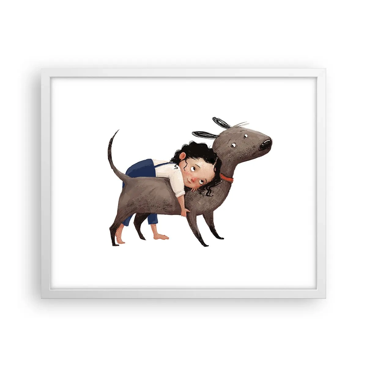 Poszter fekete keretben - Legjobb barátok - 50x40 cm