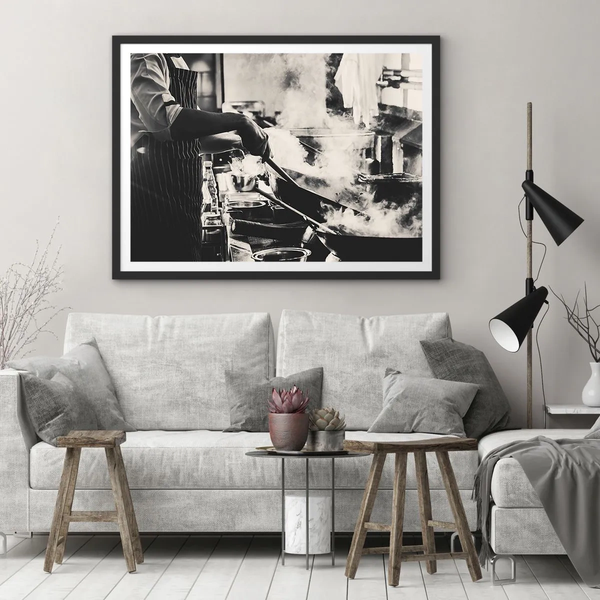 Poszter fehér keretben - Az ízek alkímiája - 70x50 cm