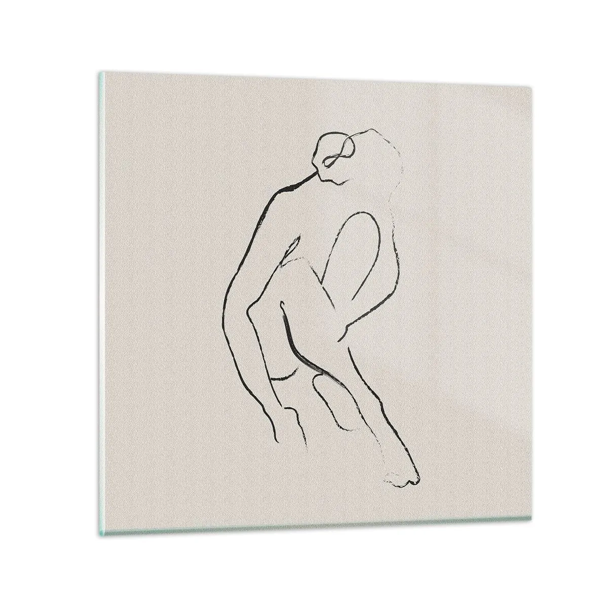 Üveg kép - Intim vázlat - 60x60 cm