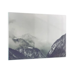 Üveg kép - Ködös völgy - 100x70 cm