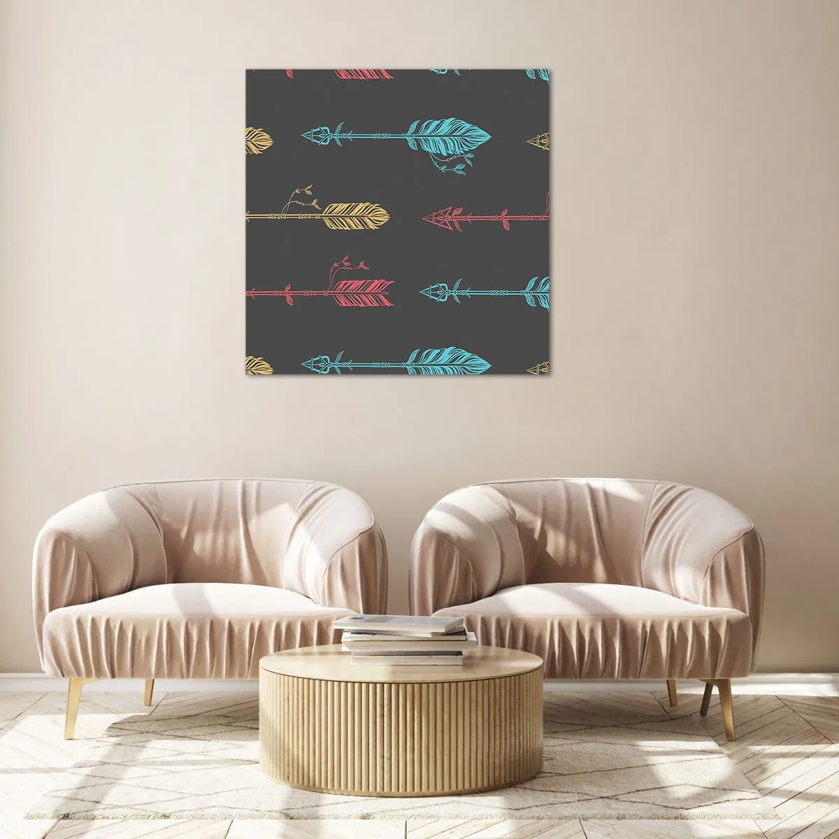 Üveg kép - Rendben - 60x60 cm