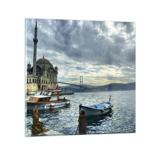 Üveg kép - A világok határán - 40x40 cm