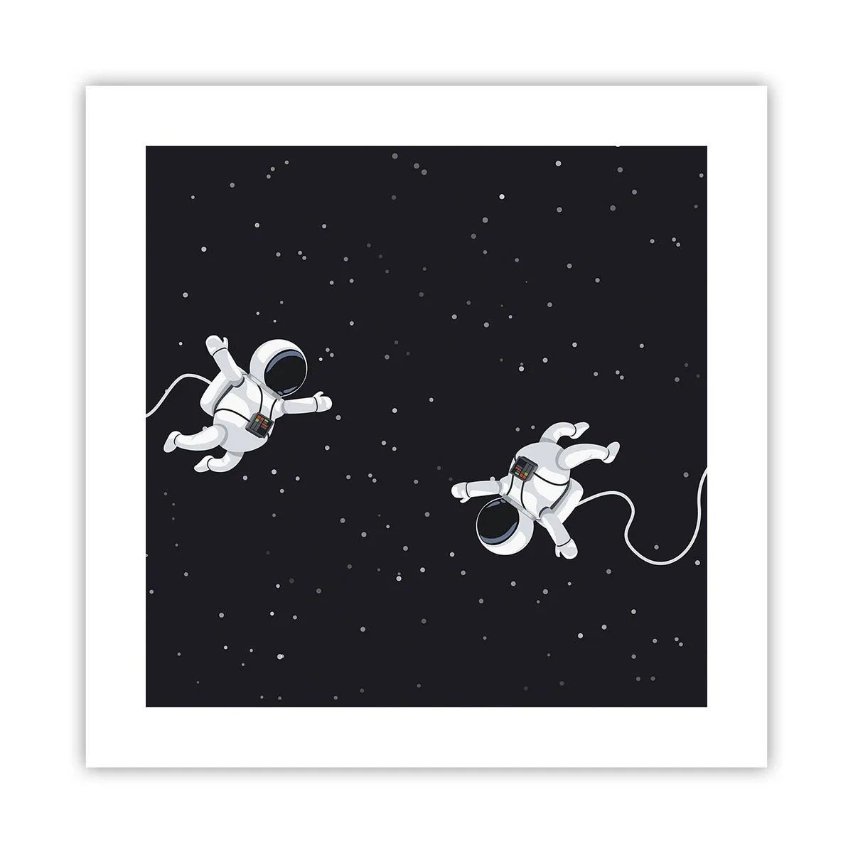 Poszter - Kozmikus tánc - 40x40 cm