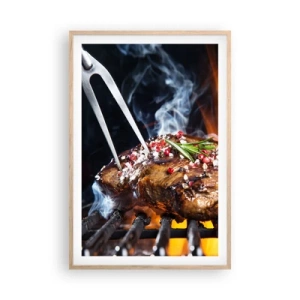 Poszter világos tölgy keretben - Lédús és illatos - 61x91 cm