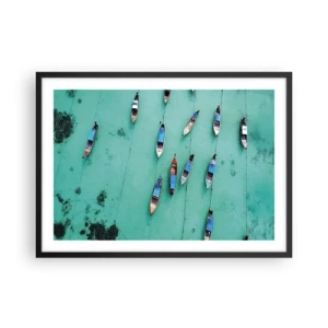 Poszter fehér keretben - Örömteli várakozásban - 70x50 cm