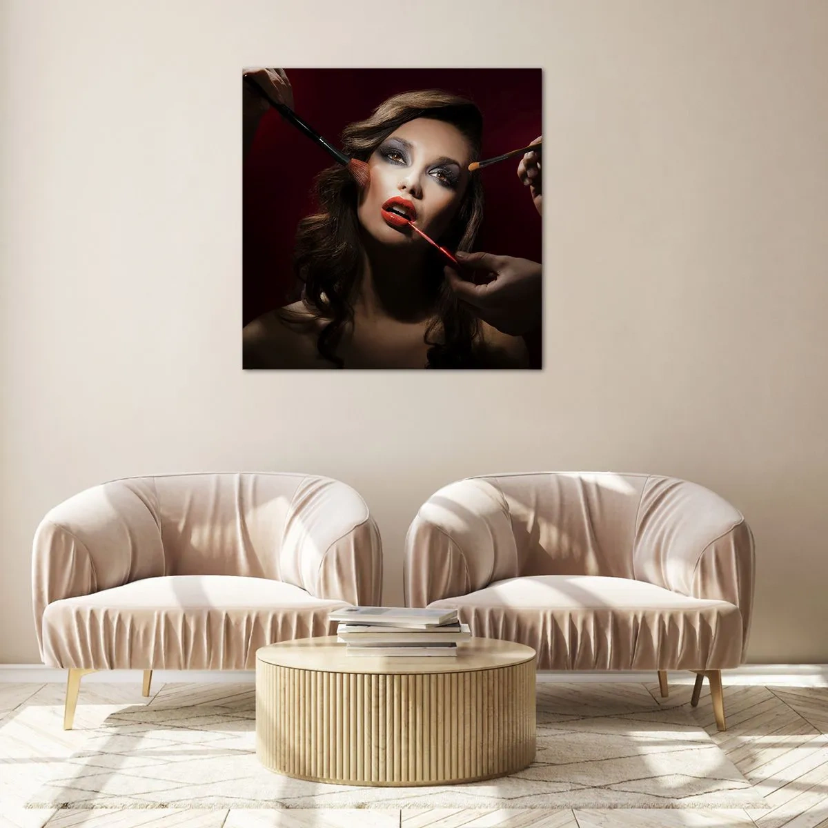 Üveg kép - Álmodozó szép - 40x40 cm