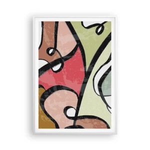 Poszter fekete keretben - Pirouettek a színek között - 70x100 cm