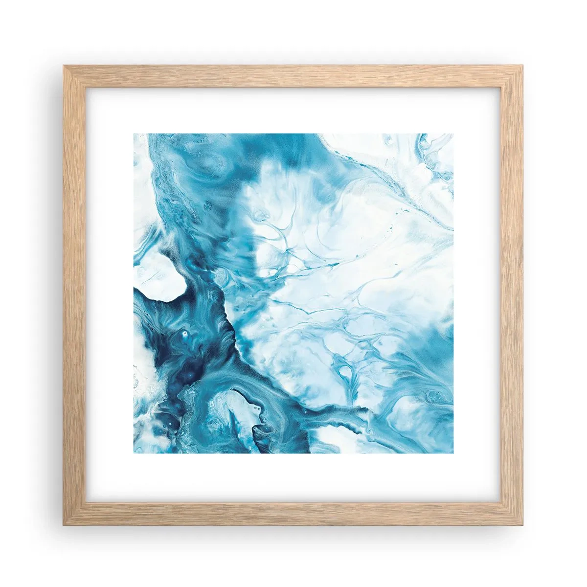 Poszter világos tölgy keretben - Kékség koncertje - 30x30 cm