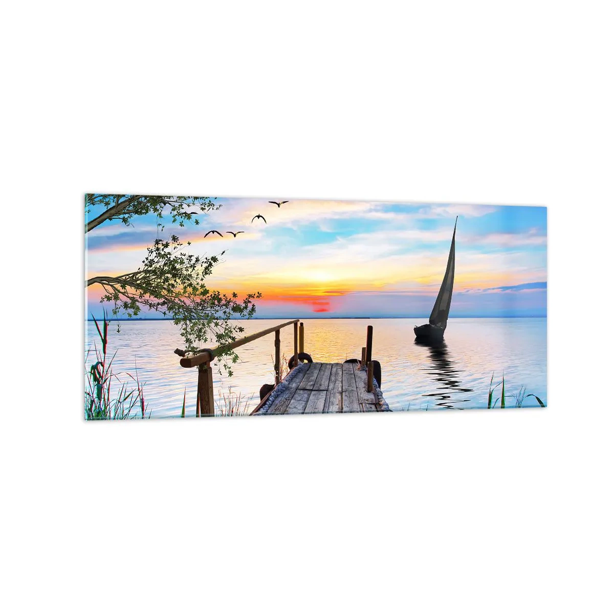 Üveg kép - Kellemes este - 120x50 cm