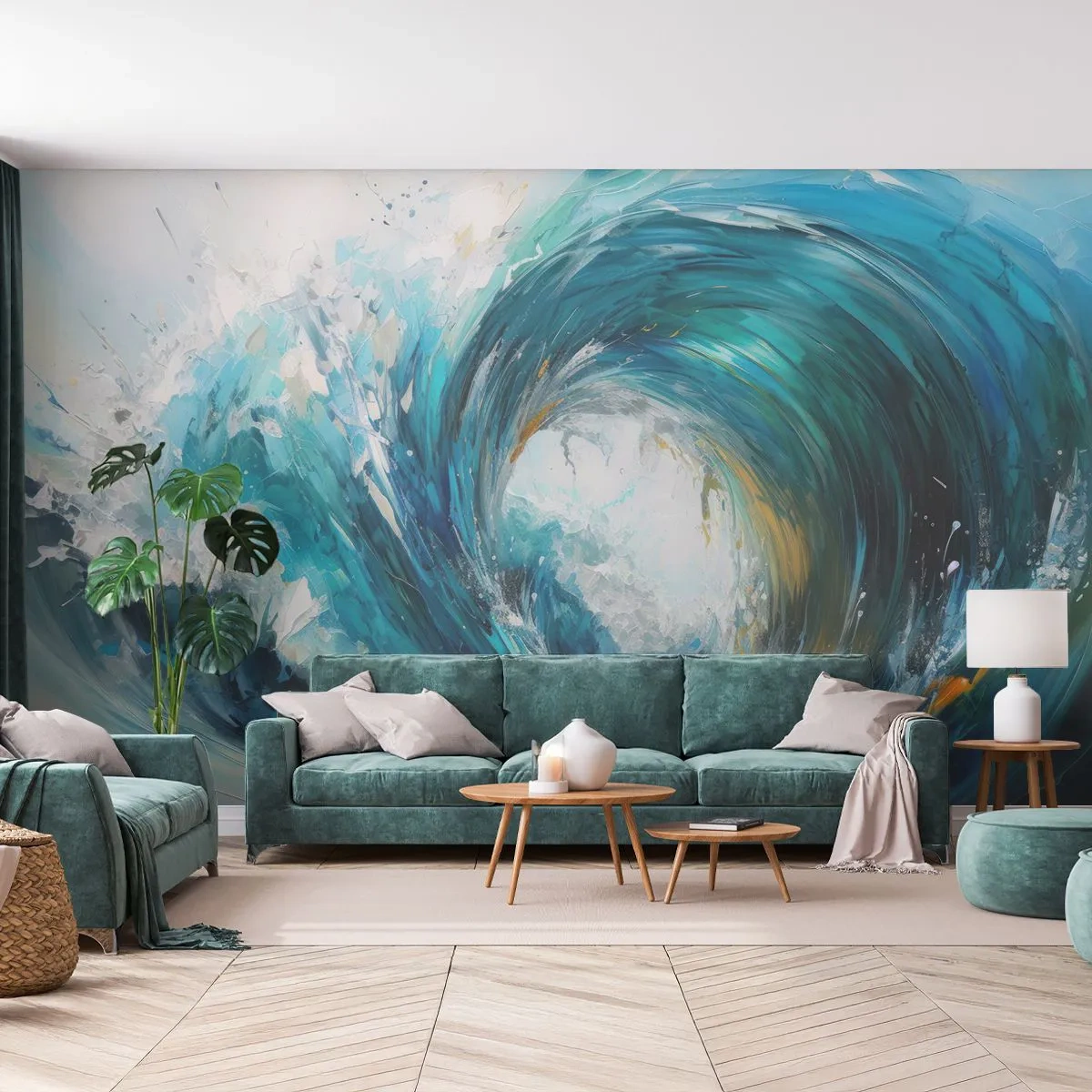 Fotótapéta Premium Sand - Tengeri portál - óceán, Hullám, Darab - 100x70 cm