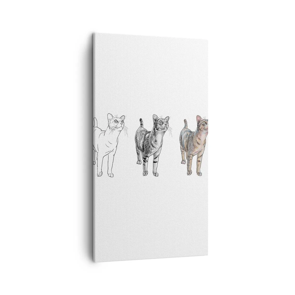 Vászonkép - Rajz lecke - 45x80 cm