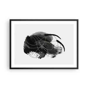 Poszter fehér keretben - Feketéből készült - 70x50 cm