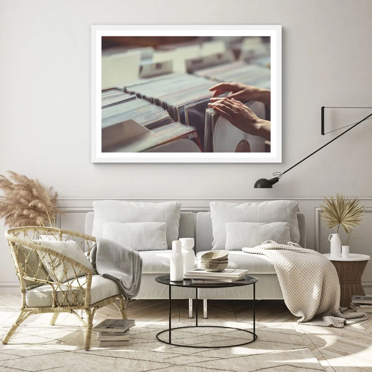 Poszter fekete keretben - Érzelmeket keresése - 100x70 cm