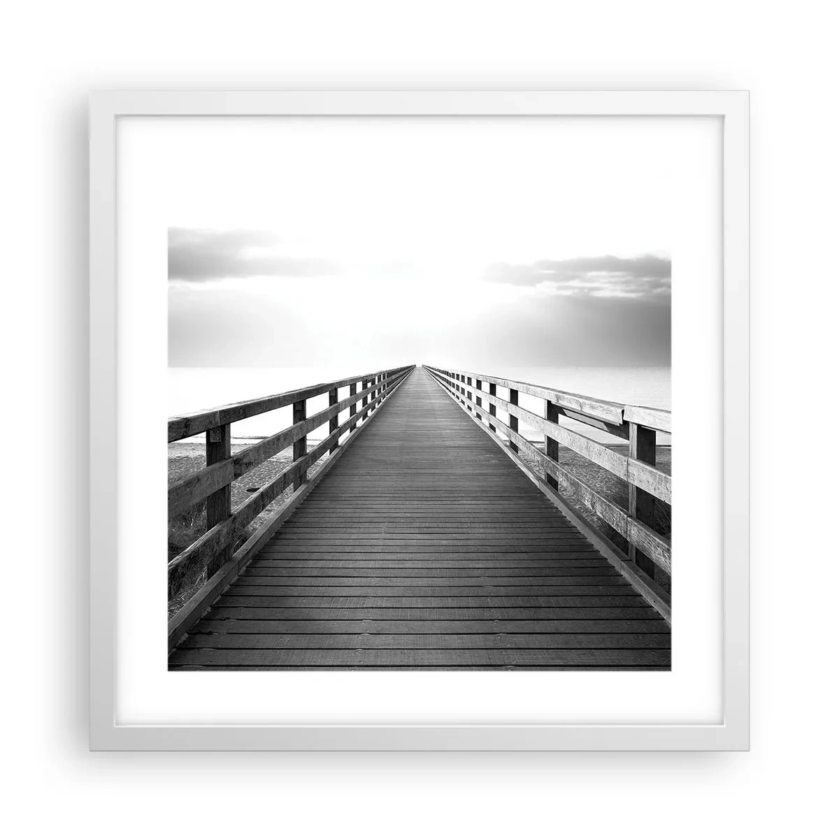 Poszter fekete keretben - A messzeségbe... - 40x40 cm