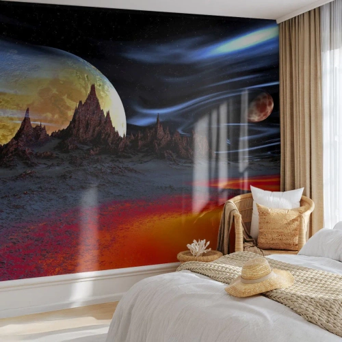 Fotótapéta Premium Canvas - Ismeretlen világ - Absztrakció, Világegyetem, 3D - 350x256 cm