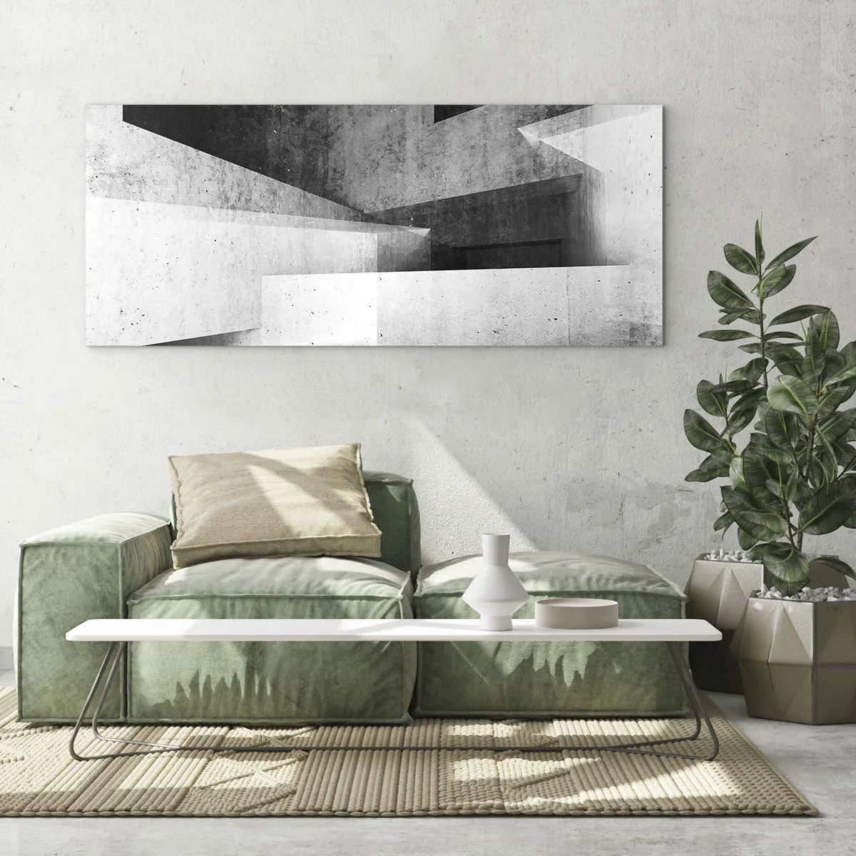 Üveg kép - A tér szerkezete - 100x40 cm