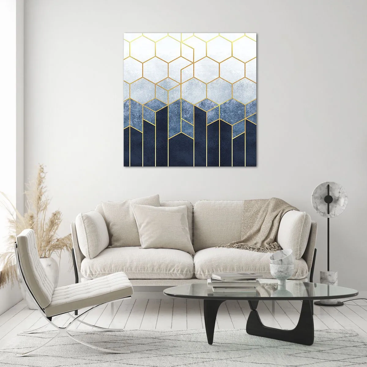 Üveg kép - Kompozíció szinkópa ritmusban - 70x70 cm