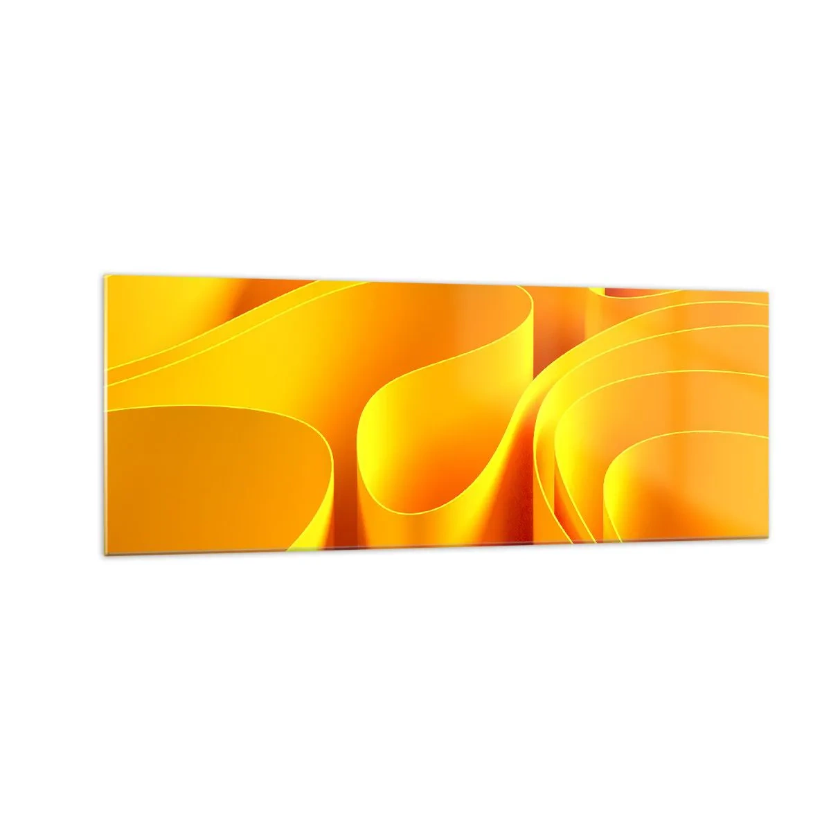 Üveg kép - Mint a nap hullámai - 140x50 cm