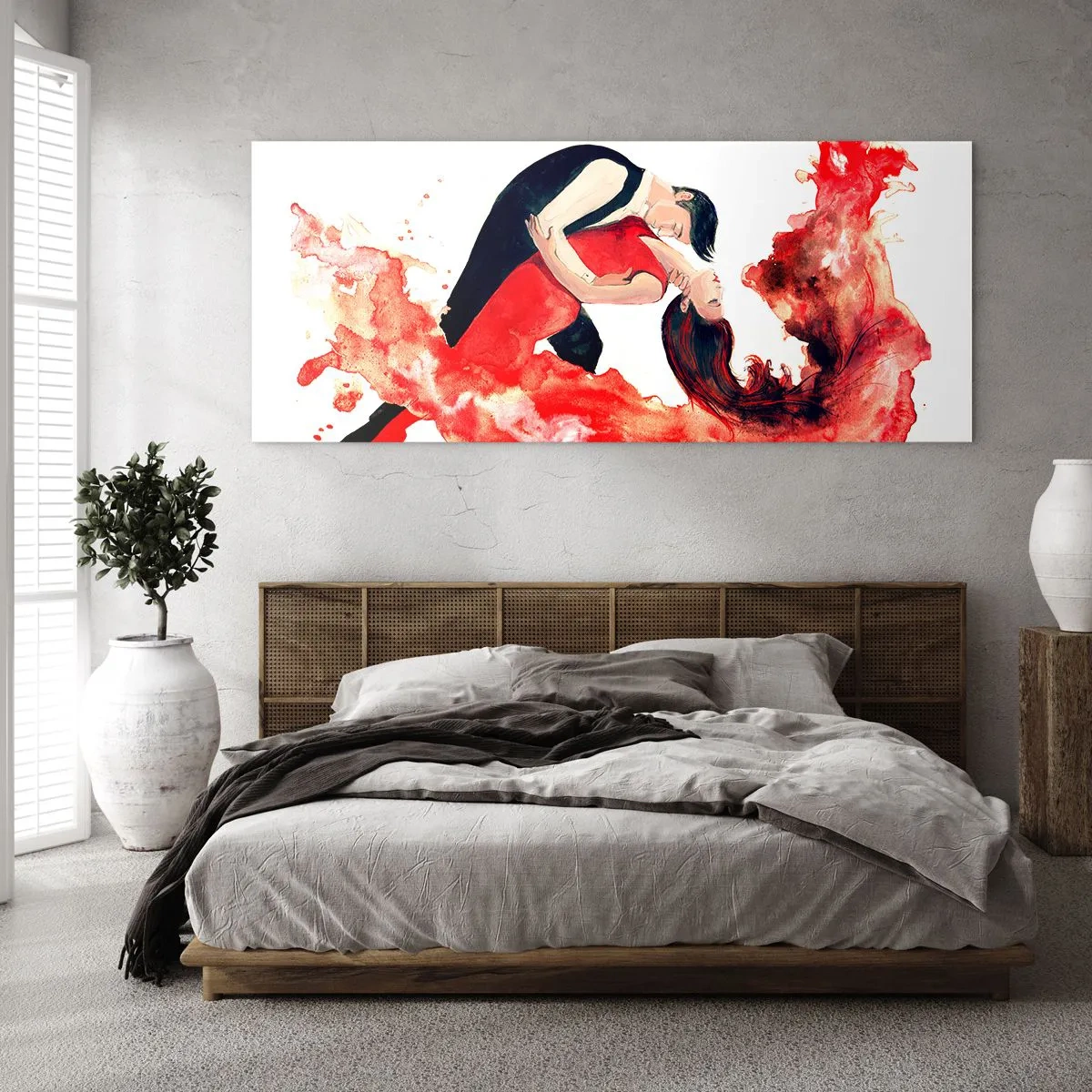 Üveg kép - Tango – érzéki hullám - 160x50 cm