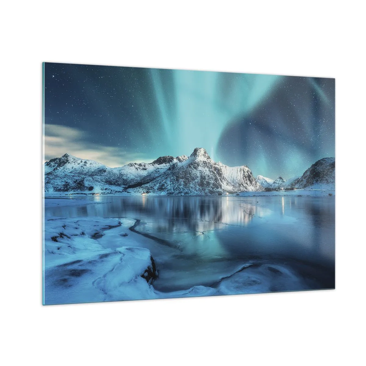 Üveg kép - Fénynek az éjszakában - 100x70 cm