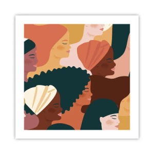 Poszter - Csak a nőiesség - 50x50 cm