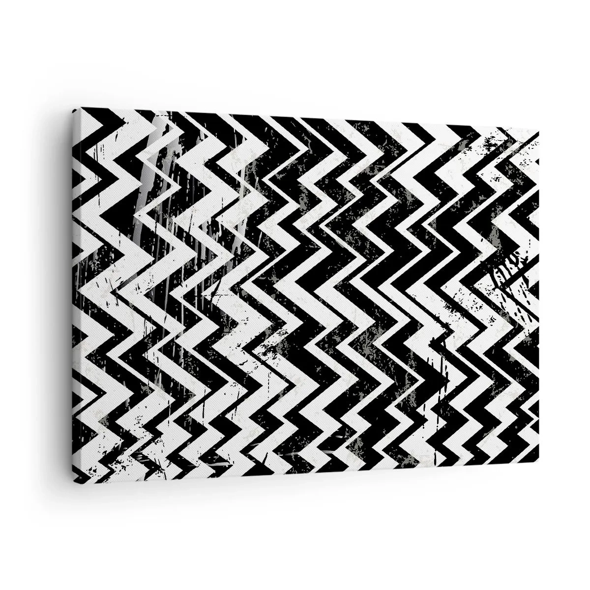 Vászonkép - Zyg-fehér, zag-fekete - 70x50 cm