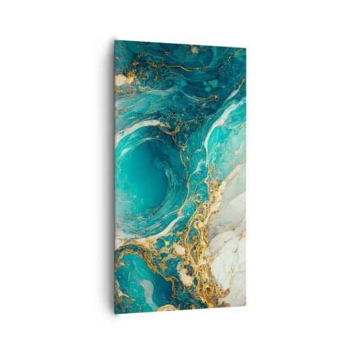 Vászonkép - Kompozíció aranyvénákkal - 65x120 cm