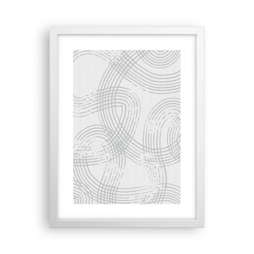 Poszter fekete keretben - Nincs egyenes út - 30x40 cm