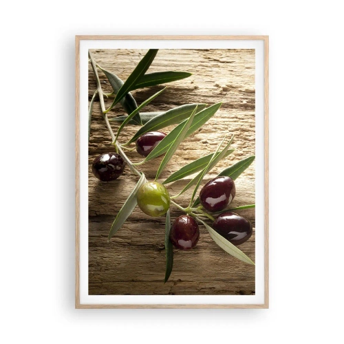 Poszter világos tölgy keretben - Egyenesen a természetből - 70x100 cm