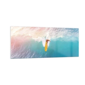 Üveg kép - Az óceánlovas - 100x40 cm