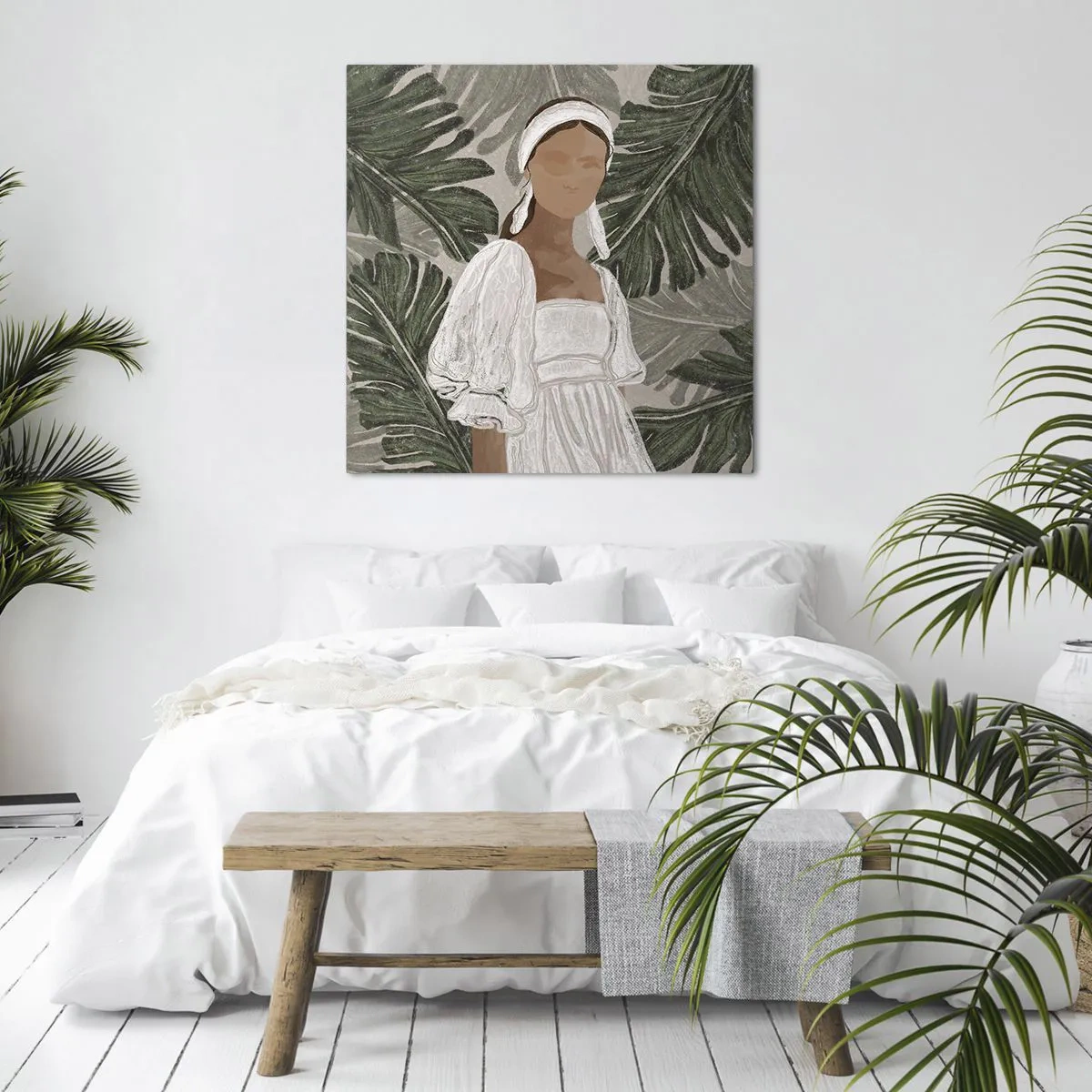 Vászonkép - Egzotikus portré - 40x40 cm