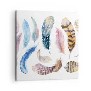 Vászonkép - Könnyű, tarka és sokszínű - 60x60 cm