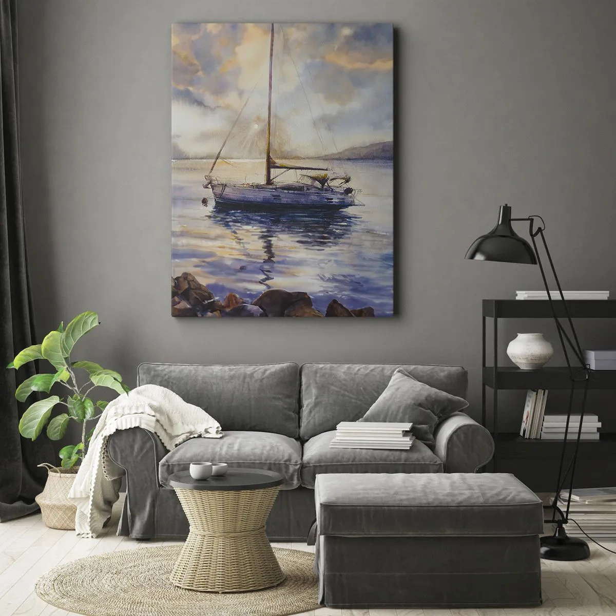 Vászonkép - Este az öbölben - 50x70 cm