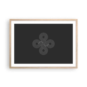 Poszter világos tölgy keretben - Kelta szellemben - 70x50 cm