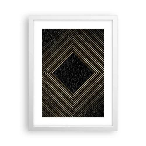 Poszter fekete keretben - Geometria glamour stílusban - 30x40 cm