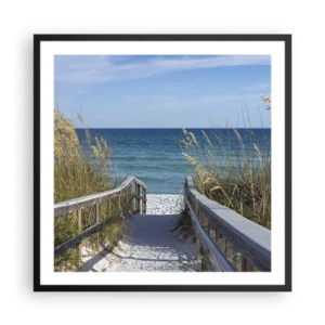 Poszter fehér keretben - Napsütésben, szélben - 60x60 cm