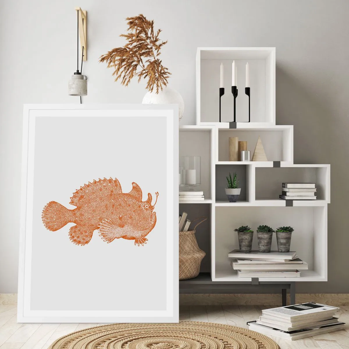 Poszter fekete keretben - Mégiscsak egy hal - 40x50 cm