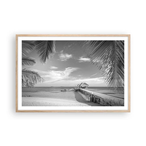 Poszter világos tölgy keretben - Emlék vagy álom? - 91x61 cm